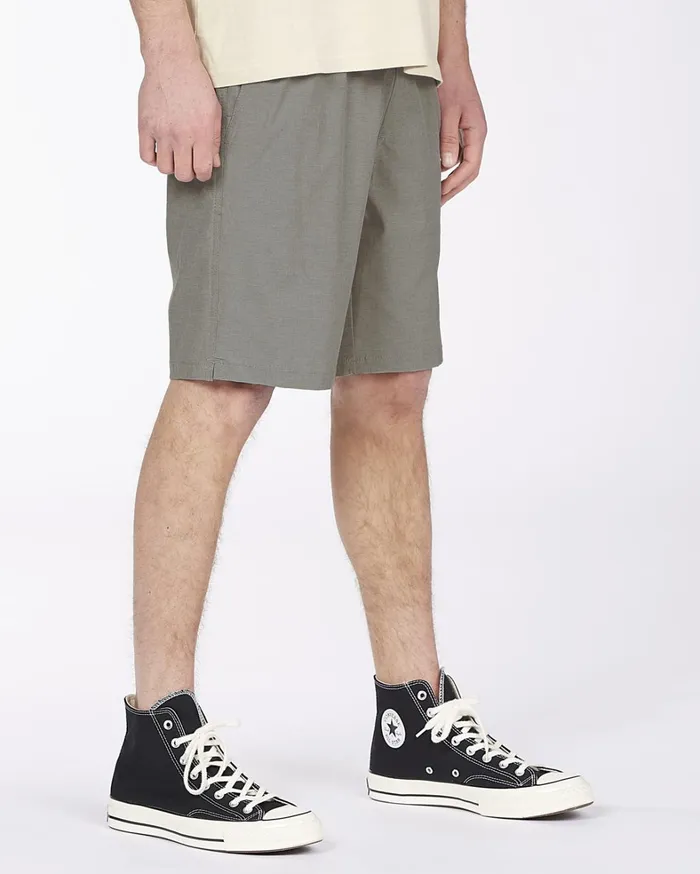 Billabong Shorts Men Crossfire Elastic Waist Submersible Shorts 18034 Grey Billabong Shorts Men Crossfire Elastic Waist Submersible Shorts 18034 Grey