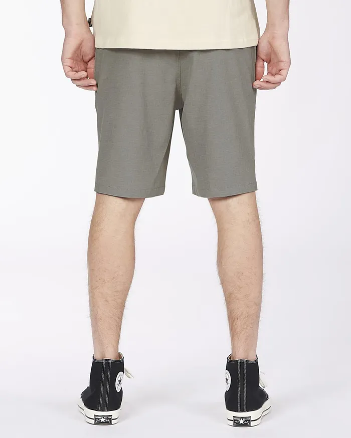 Billabong Shorts Men Crossfire Elastic Waist Submersible Shorts 18034 Grey Billabong Shorts Men Crossfire Elastic Waist Submersible Shorts 18034 Grey