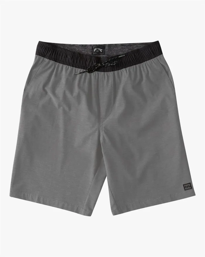 Billabong Shorts Men Crossfire Elastic Waist Submersible Shorts 18034 Grey Billabong Shorts Men Crossfire Elastic Waist Submersible Shorts 18034 Grey