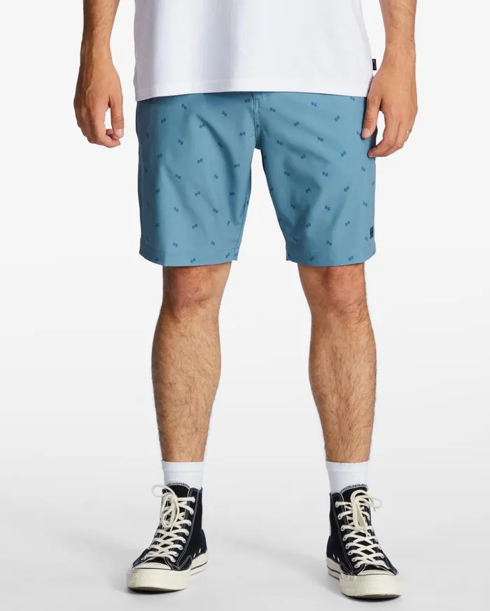 Billabong Shorts Men Crossfire Mid Submersible 19034 Shorts Washed Blue