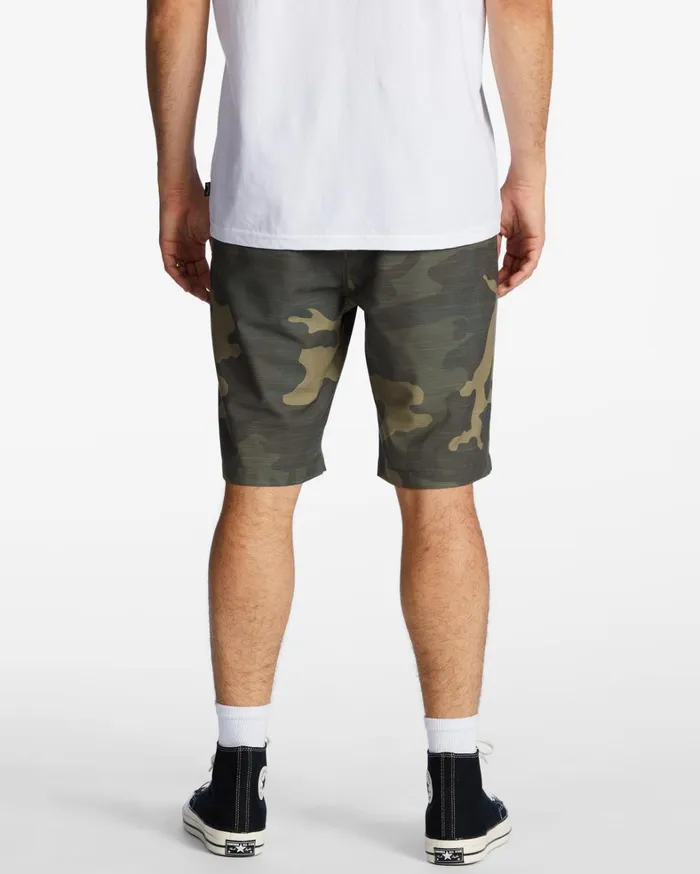 Billabong Shorts Men Crossfire Slub Submersible Shorts 21034 Green Camo Billabong Shorts Men Crossfire Slub Submersible Shorts 21034 Green Camo
