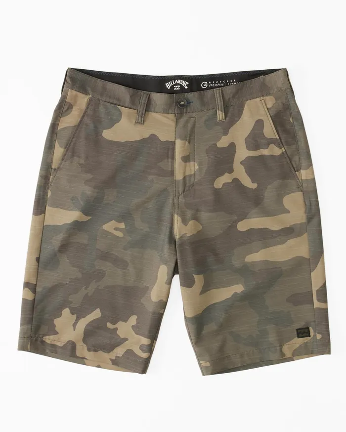 Billabong Shorts Men Crossfire Slub Submersible Shorts 21034 Green Camo Billabong Shorts Men Crossfire Slub Submersible Shorts 21034 Green Camo