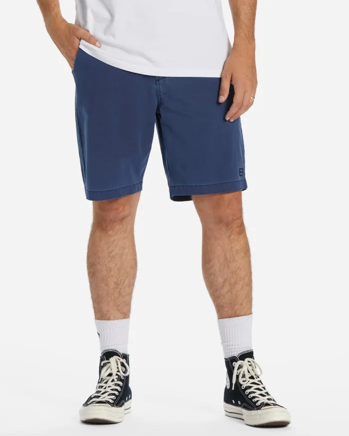 Billabong Shorts Men Crossfire Wave Washed 18034 Hybrid Submersible Shorts Indigo