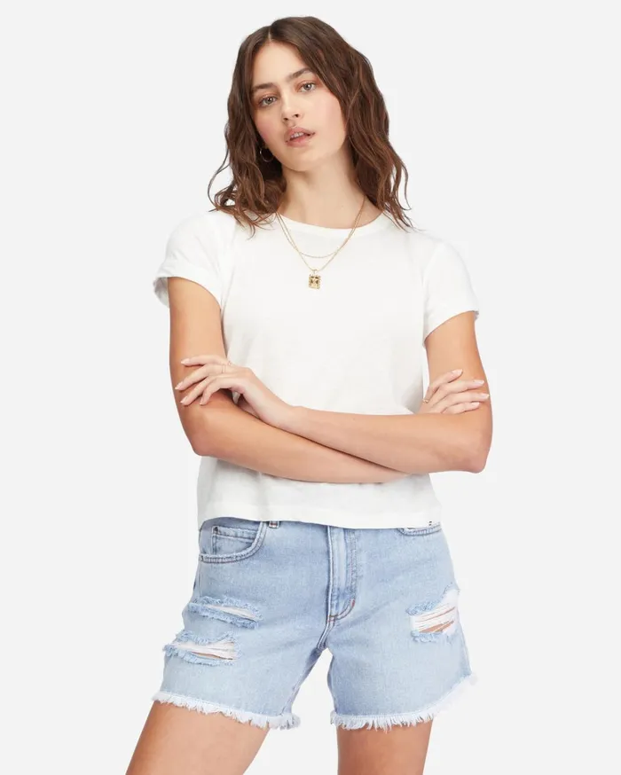 Billabong Shorts Women How Bout That Denim Shorts Indigo Rinse
