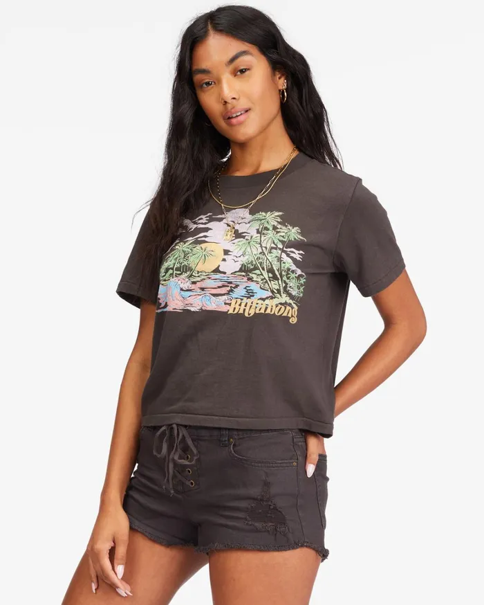 Billabong Shorts Women Lite Hearted Denim Shorts Off Black 1 Billabong Shorts Women Lite Hearted Denim Shorts Off Black 1