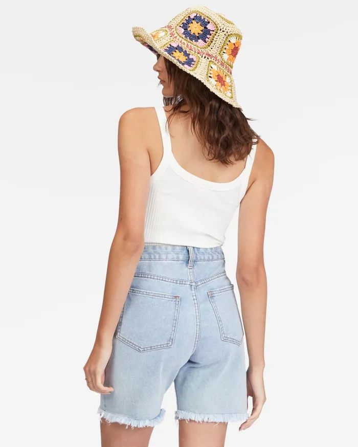 Billabong Shorts Women Long Time Denim Shorts Sweet Blue 1 Billabong Shorts Women Long Time Denim Shorts Sweet Blue 1