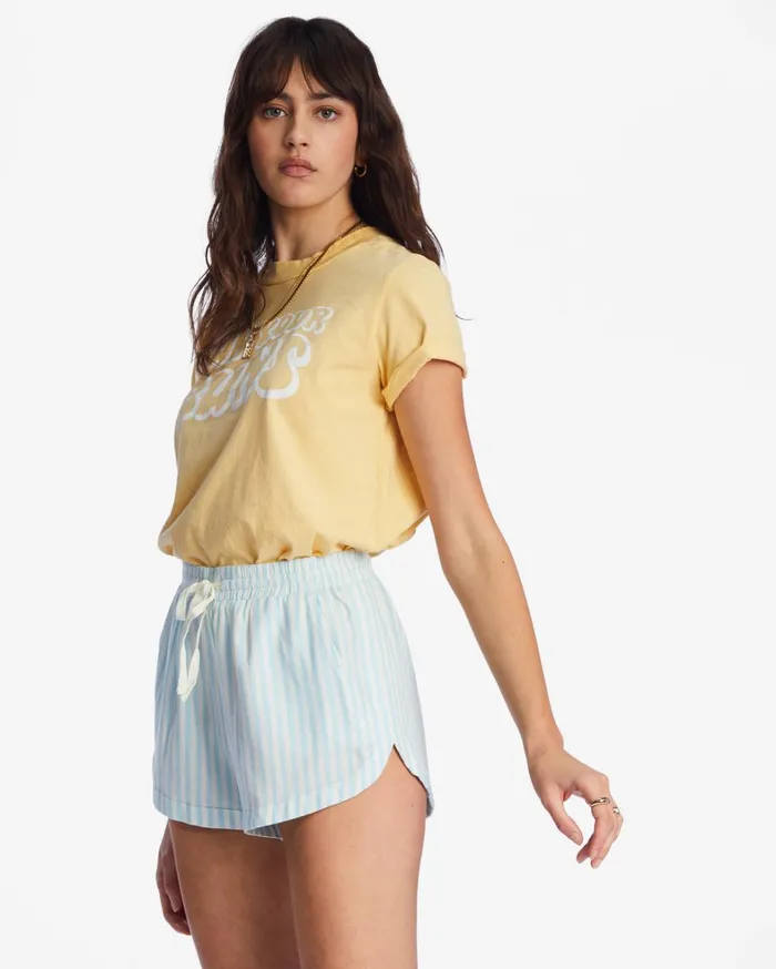 Billabong Shorts Women Road Trippin Elastic Waist Shorts Lit Skies Billabong Shorts Women Road Trippin Elastic Waist Shorts Lit Skies