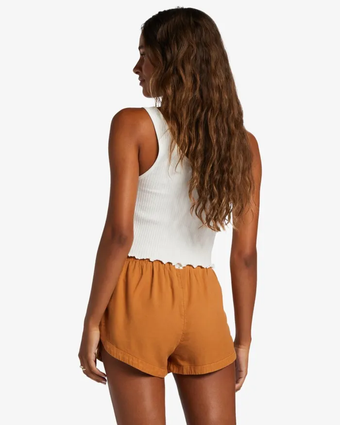 Billabong Shorts Women Road Trippin Elastic Waist Shorts Summer Spice Billabong Shorts Women Road Trippin Elastic Waist Shorts Summer Spice