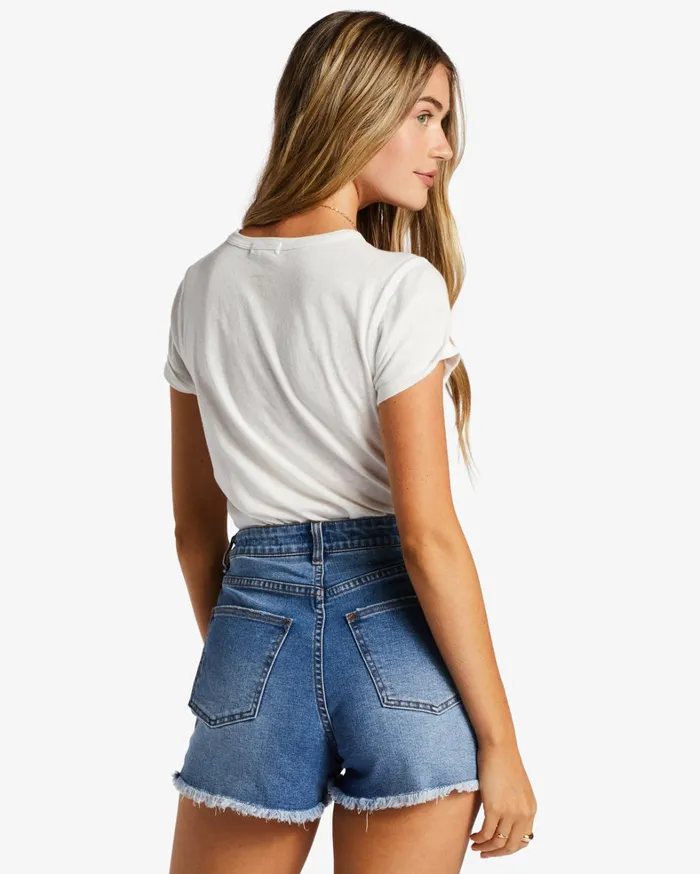 Billabong Shorts Women So Cheeky Denim Shorts Dark Denim Billabong Shorts Women So Cheeky Denim Shorts Dark Denim