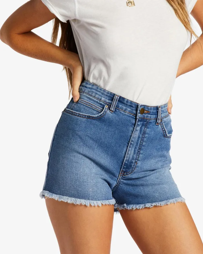 Billabong Shorts Women So Cheeky Denim Shorts Dark Denim Billabong Shorts Women So Cheeky Denim Shorts Dark Denim