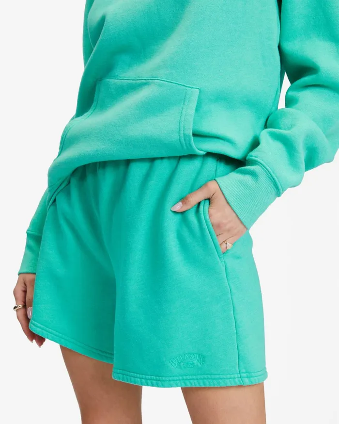 Billabong Shorts Women Surf Classic 5 HighWaist Sweatshorts Tropical Green Billabong Shorts Women Surf Classic 5 HighWaist Sweatshorts Tropical Green