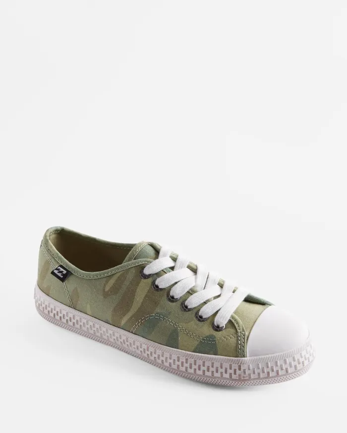 Billabong Sneakers Women Indie Canvas Shoes Camo