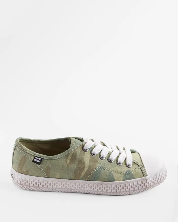 Billabong Sneakers Women Indie Canvas Shoes Camo Billabong Sneakers Women Indie Canvas Shoes Camo