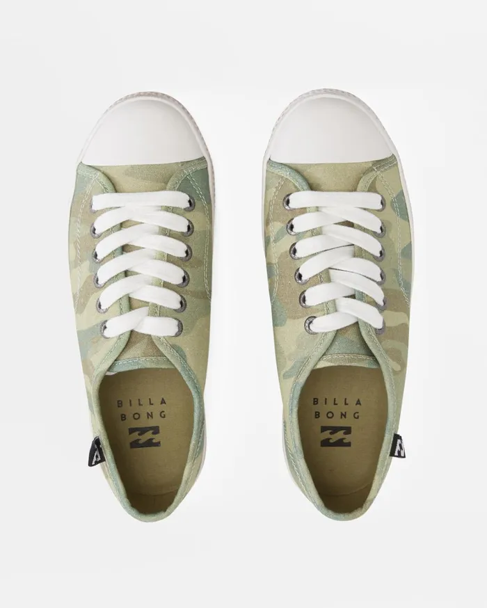 Billabong Sneakers Women Indie Canvas Shoes Camo Billabong Sneakers Women Indie Canvas Shoes Camo