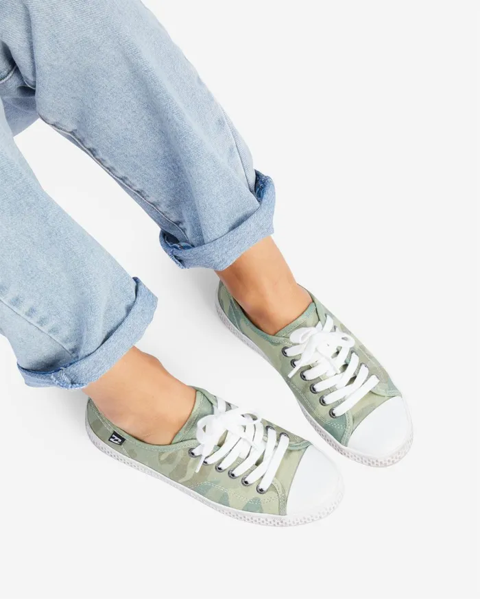 Billabong Sneakers Women Indie Canvas Shoes Camo Billabong Sneakers Women Indie Canvas Shoes Camo