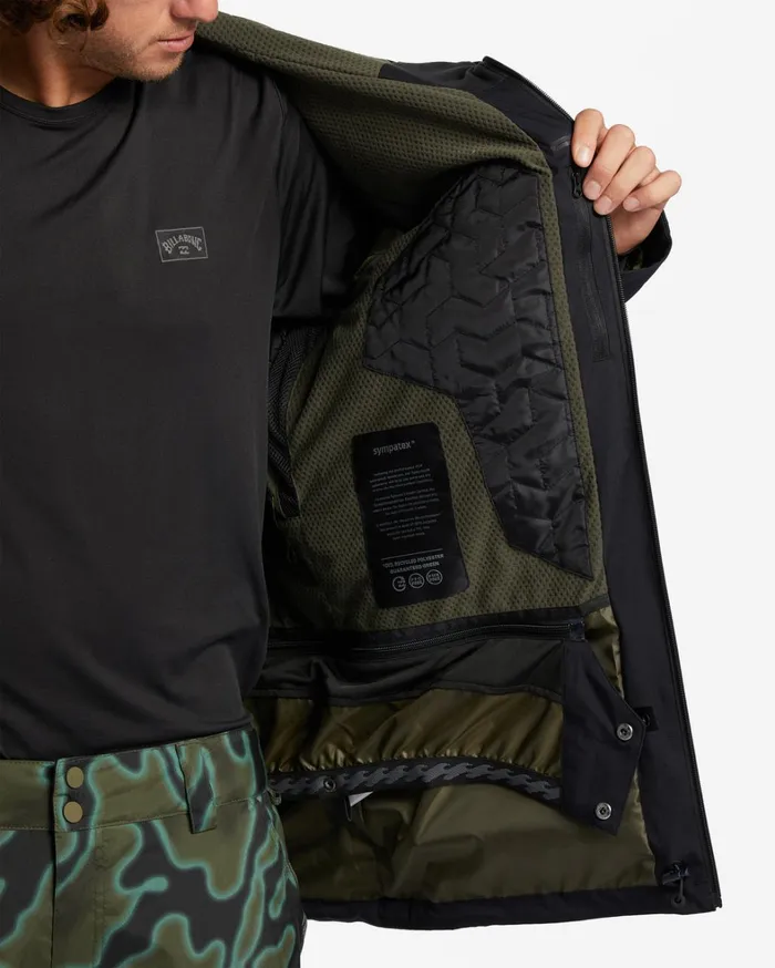 Billabong Snow Jackets Men ADiv Prism SYMPATEX 45K Insulated Snow Jacket Black Billabong Snow Jackets Men ADiv Prism SYMPATEX 45K Insulated Snow Jacket Black