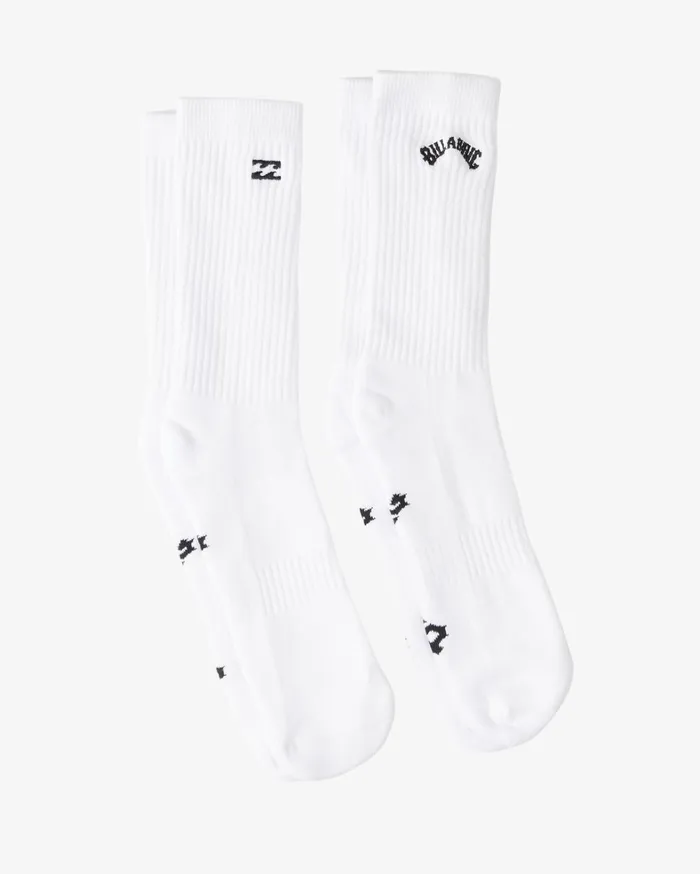 Billabong Socks Men 2Pack Core Crew Socks White