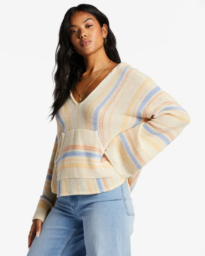 Billabong Sweaters Women Baja Beach Hooded Sweater Outta The Blue