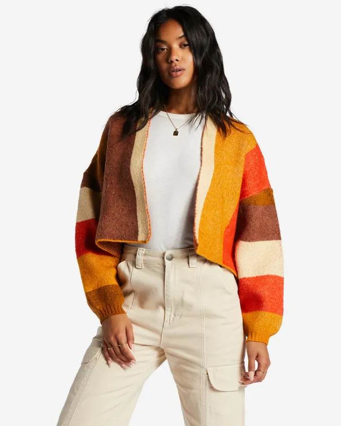 Billabong Sweaters Women Block Out Cardigan Multi