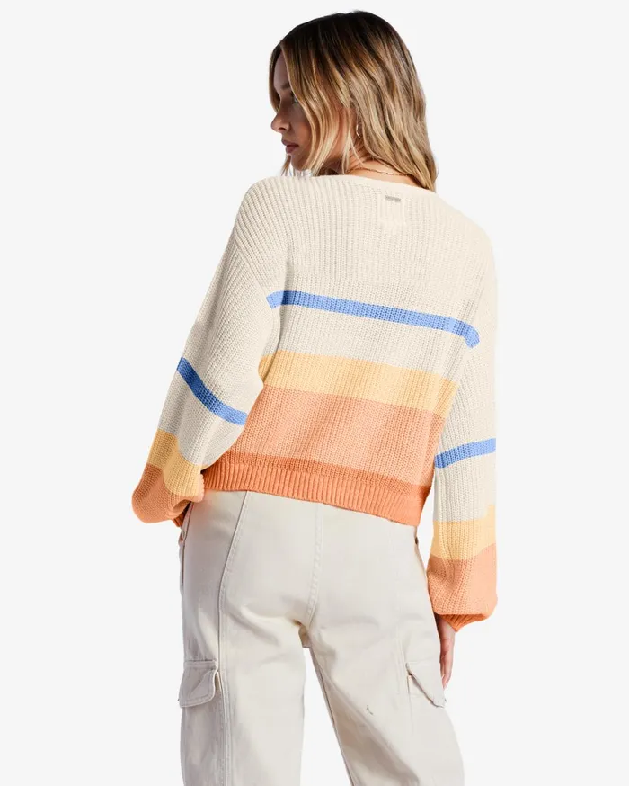 Billabong Sweaters Women Changing Tides Pullover Sweater Light Melon Billabong Sweaters Women Changing Tides Pullover Sweater Light Melon