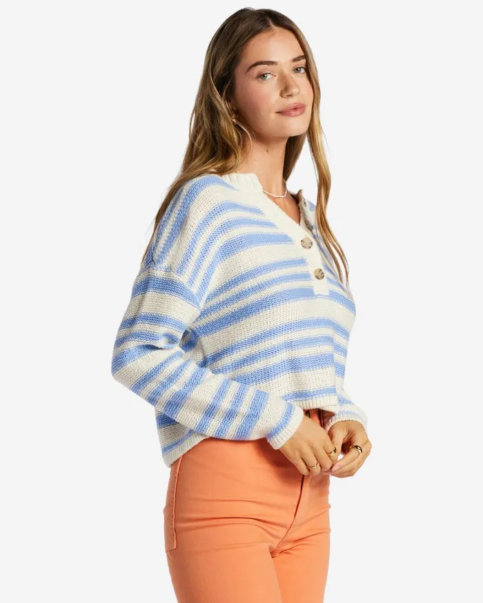 Billabong Sweaters Women Make Way Sweater Outta The Blue Billabong Sweaters Women Make Way Sweater Outta The Blue