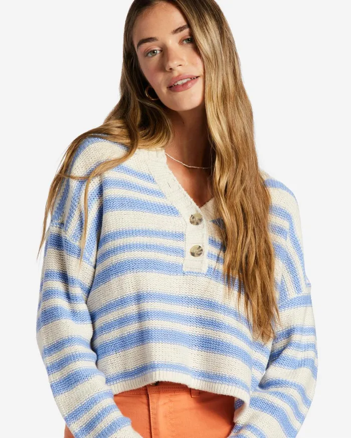 Billabong Sweaters Women Make Way Sweater Outta The Blue Billabong Sweaters Women Make Way Sweater Outta The Blue
