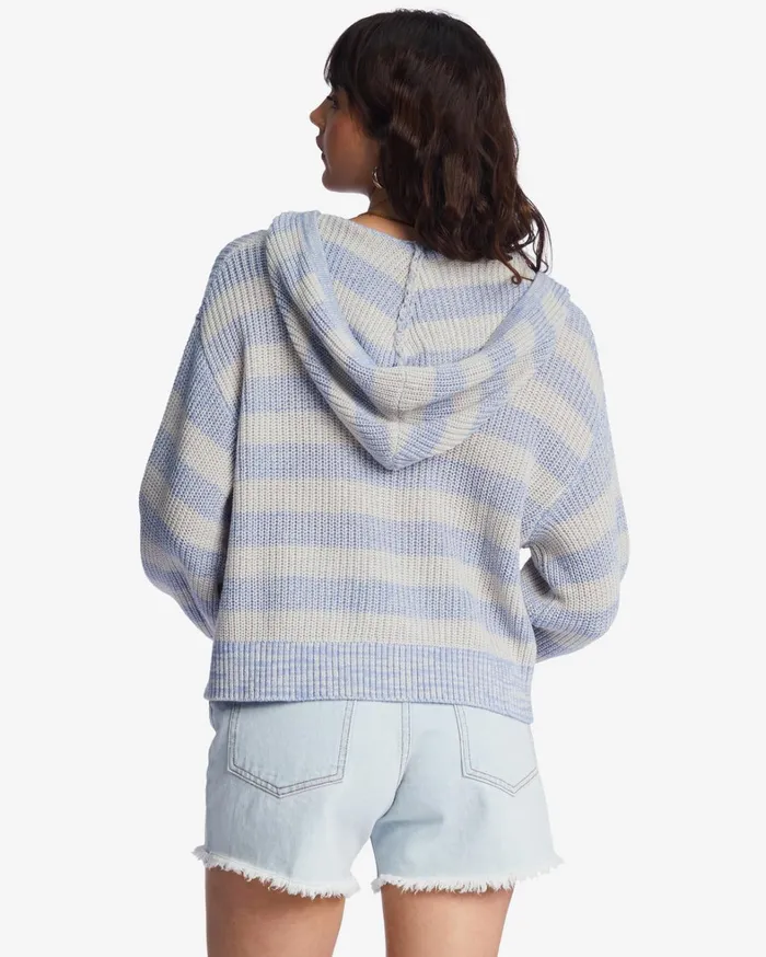Billabong Sweaters Women Mas Amor Hooded VNeck Sweater Good Tides Billabong Sweaters Women Mas Amor Hooded VNeck Sweater Good Tides