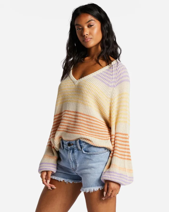Billabong Sweaters Women Under The Sun Sweater Light Melon Billabong Sweaters Women Under The Sun Sweater Light Melon