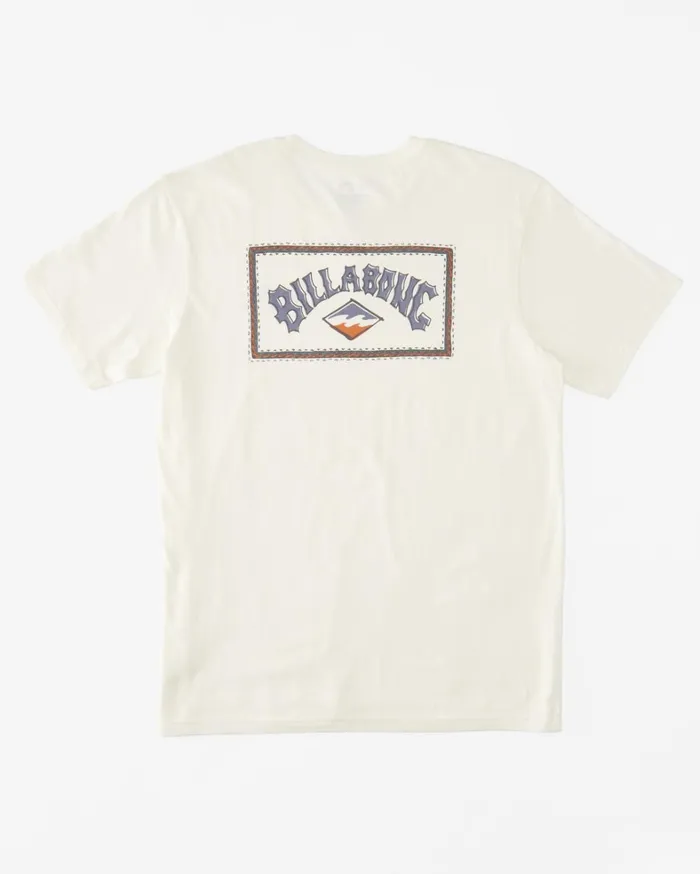 Billabong TShirts Men ADiv Arch TShirt Off White Billabong TShirts Men ADiv Arch TShirt Off White