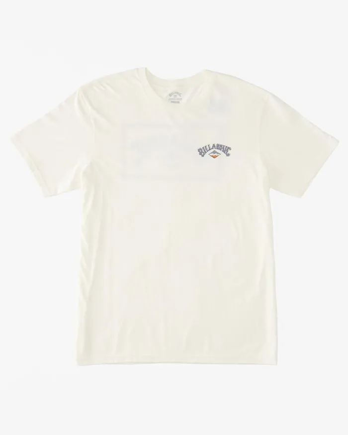 Billabong TShirts Men ADiv Arch TShirt Off White Billabong TShirts Men ADiv Arch TShirt Off White