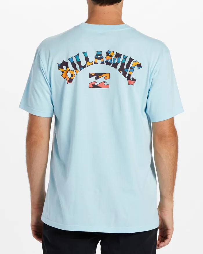 Billabong TShirts Men Arch Fill TShirt Coastal Blue Billabong TShirts Men Arch Fill TShirt Coastal Blue