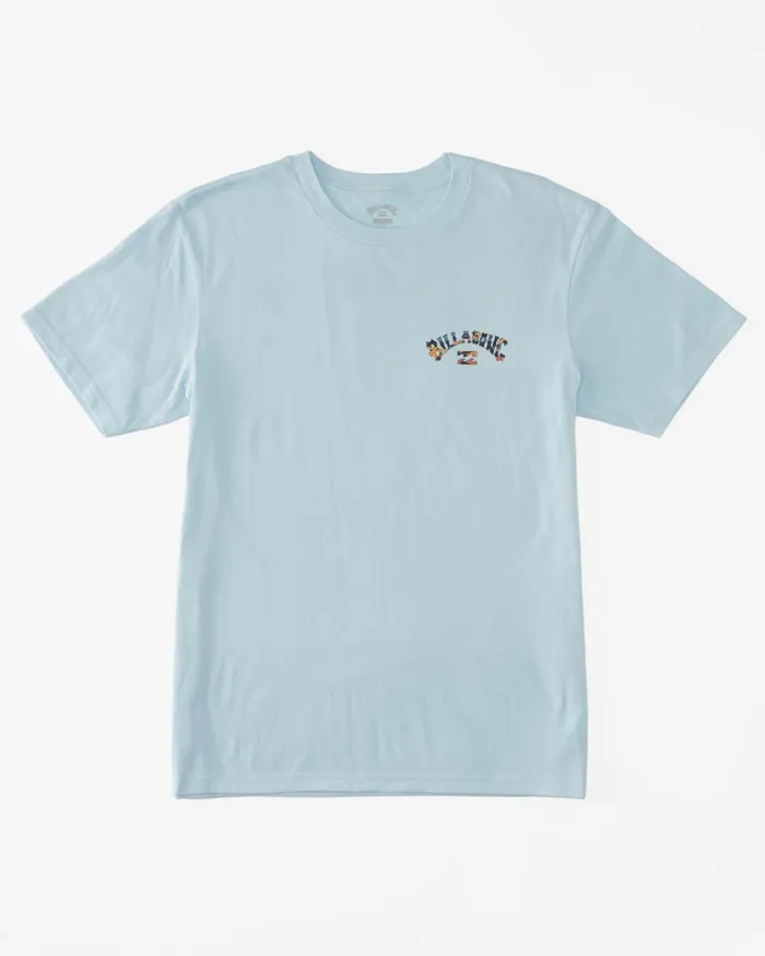 Billabong TShirts Men Arch Fill TShirt Coastal Blue Billabong TShirts Men Arch Fill TShirt Coastal Blue