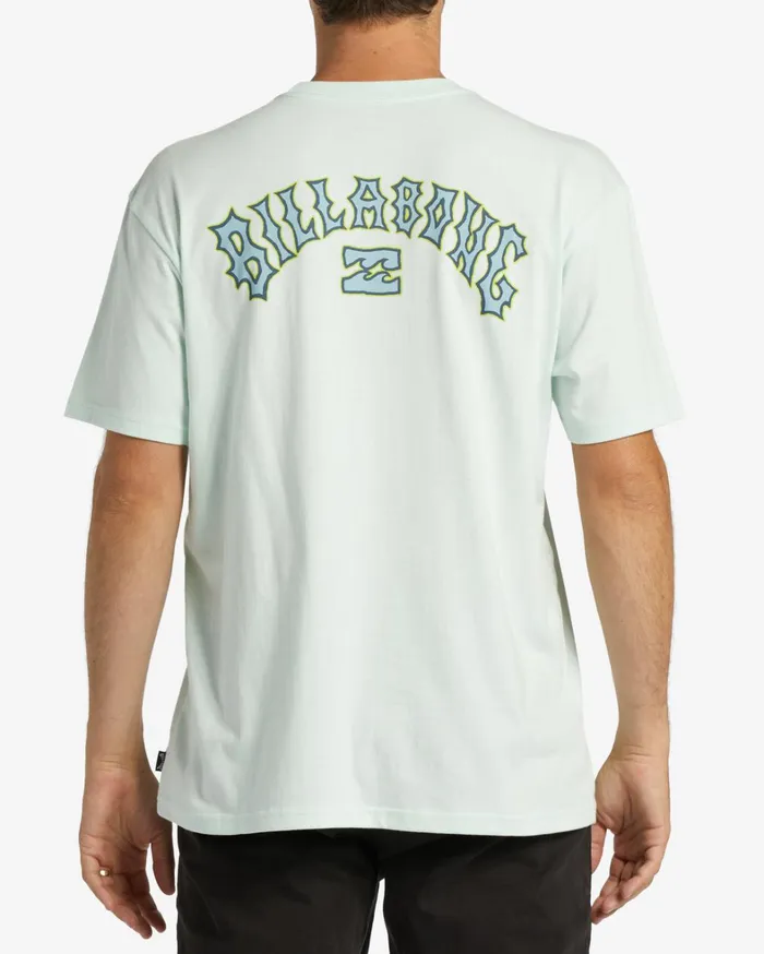 Billabong TShirts Men Arch Fill TShirt Seaglass Billabong TShirts Men Arch Fill TShirt Seaglass