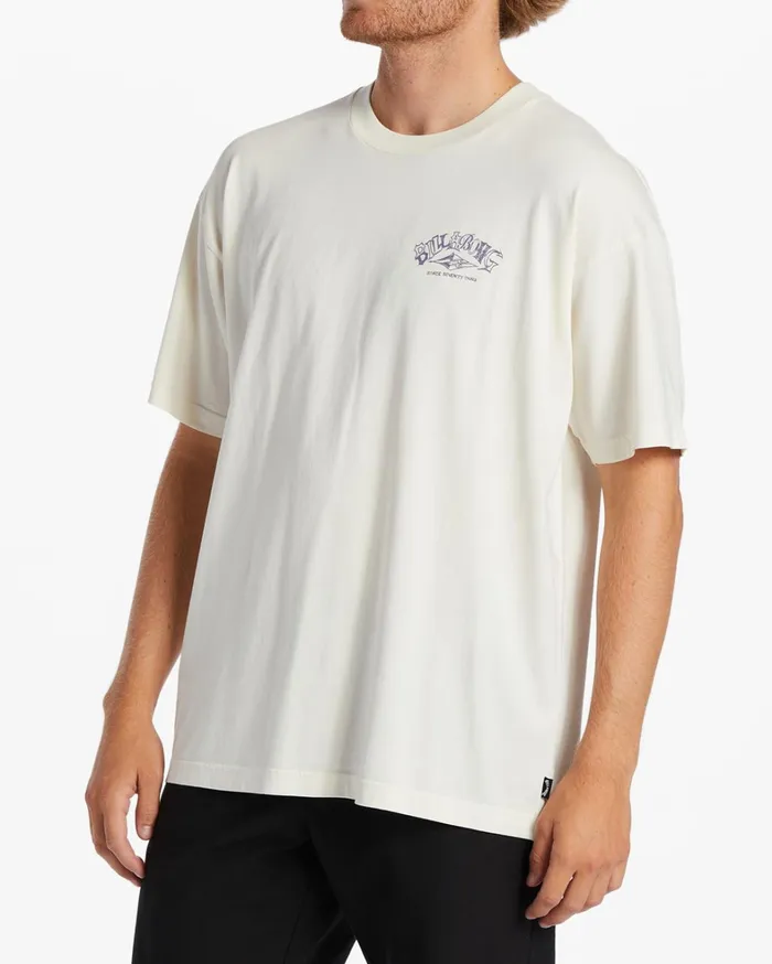 Billabong TShirts Men Arch Wave TShirt Off White Billabong TShirts Men Arch Wave TShirt Off White