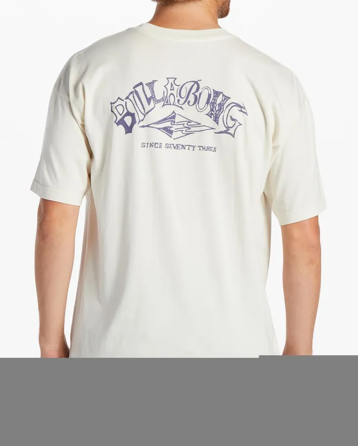 Billabong TShirts Men Arch Wave TShirt Off White Billabong TShirts Men Arch Wave TShirt Off White