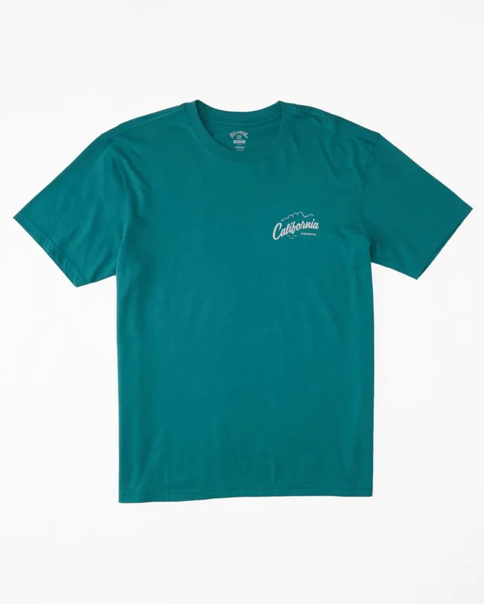 Billabong TShirts Men CA Greeter TShirt Teal Billabong TShirts Men CA Greeter TShirt Teal