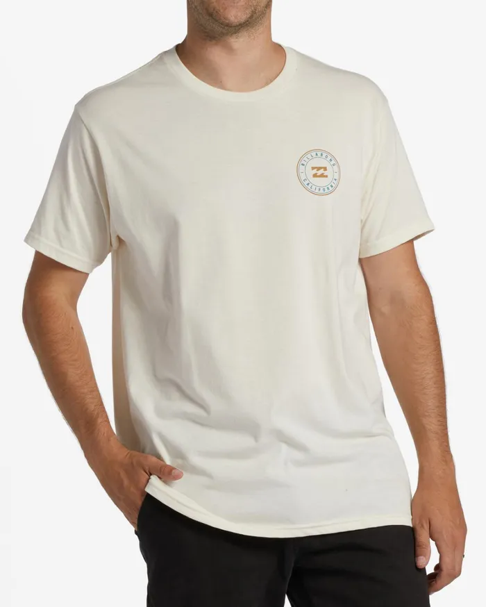 Billabong TShirts Men Cali Native Rotor Short Sleeve TShirt Grey Heather