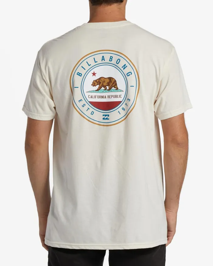 Billabong TShirts Men Cali Native Rotor Short Sleeve TShirt Grey Heather Billabong TShirts Men Cali Native Rotor Short Sleeve TShirt Grey Heather
