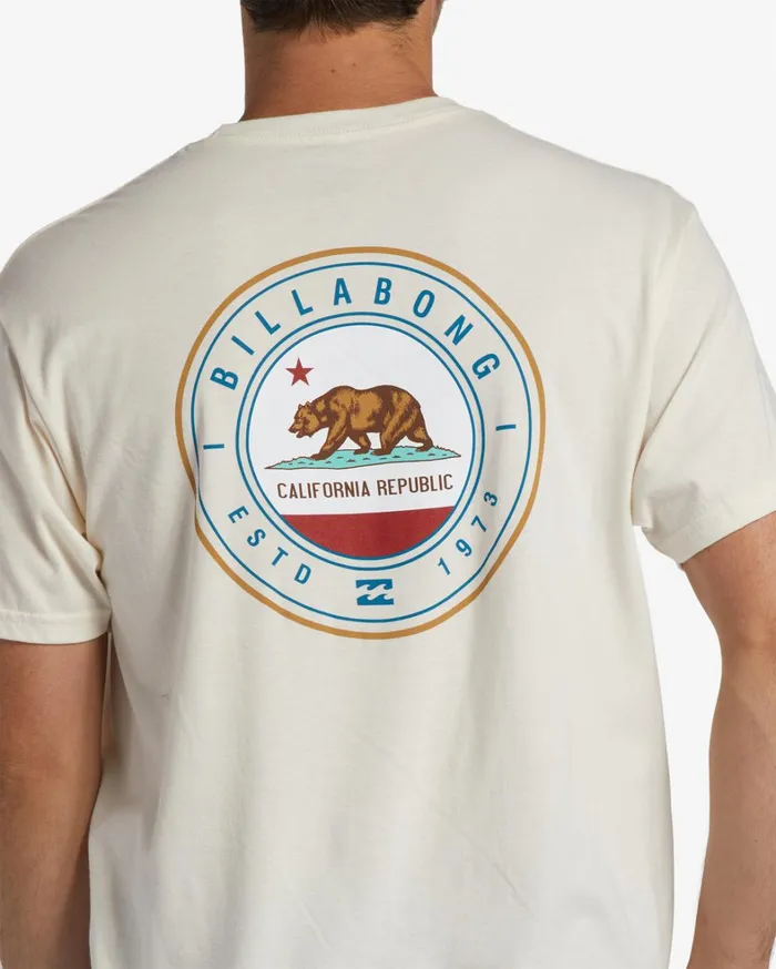 Billabong TShirts Men Cali Native Rotor Short Sleeve TShirt Grey Heather Billabong TShirts Men Cali Native Rotor Short Sleeve TShirt Grey Heather