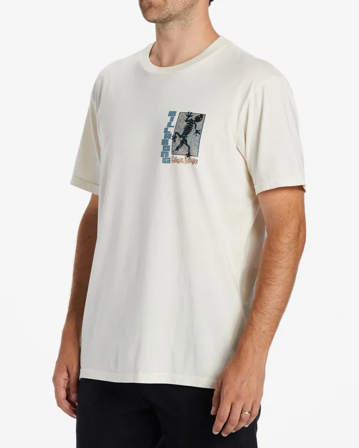 Billabong TShirts Men Cosmic Echoes TShirt Off White Billabong TShirts Men Cosmic Echoes TShirt Off White