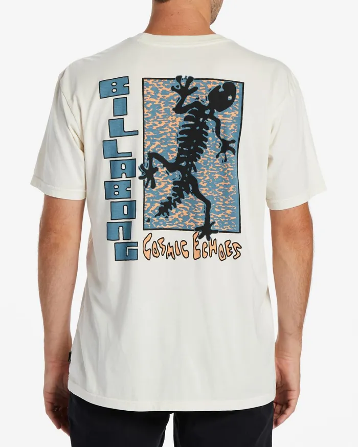 Billabong TShirts Men Cosmic Echoes TShirt Off White Billabong TShirts Men Cosmic Echoes TShirt Off White