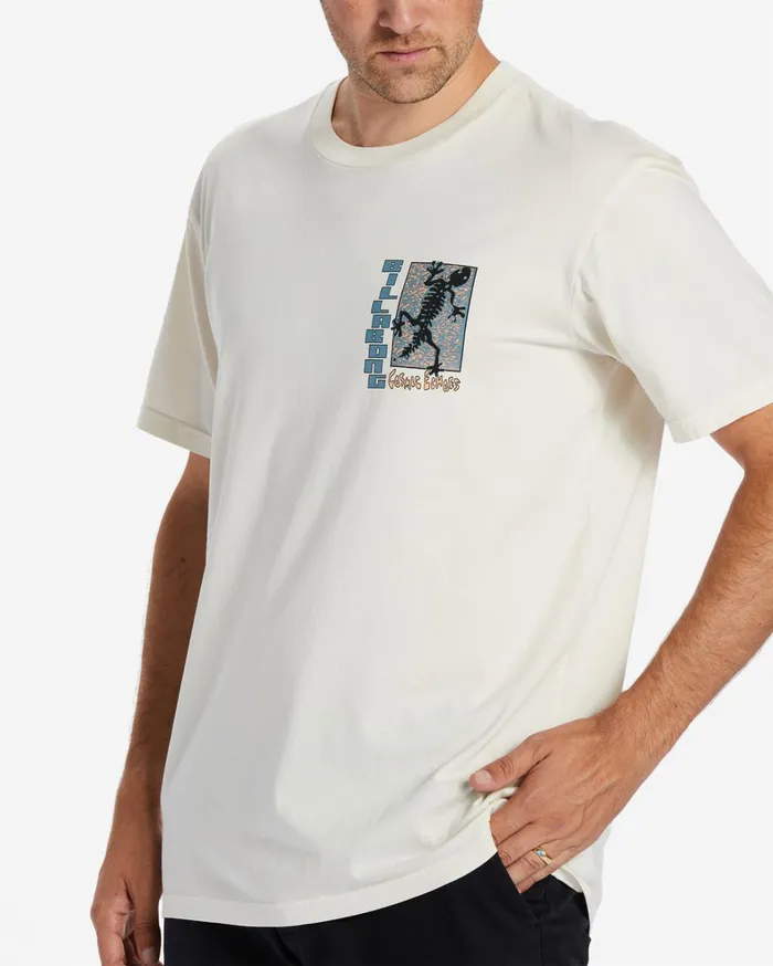 Billabong TShirts Men Cosmic Echoes TShirt Off White Billabong TShirts Men Cosmic Echoes TShirt Off White