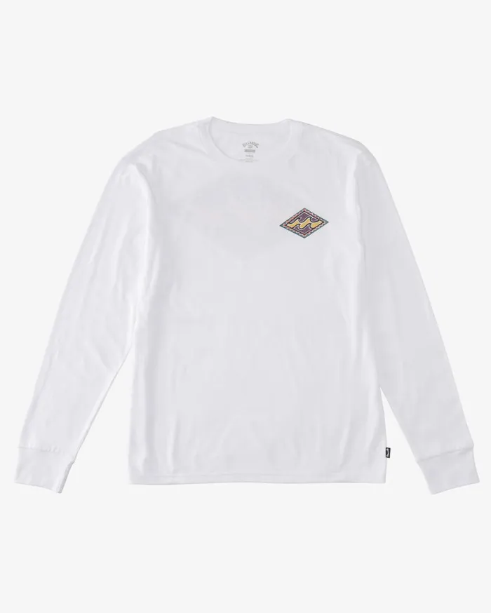 Billabong TShirts Men Crayon Wave Long Sleeve TShirt White Billabong TShirts Men Crayon Wave Long Sleeve TShirt White