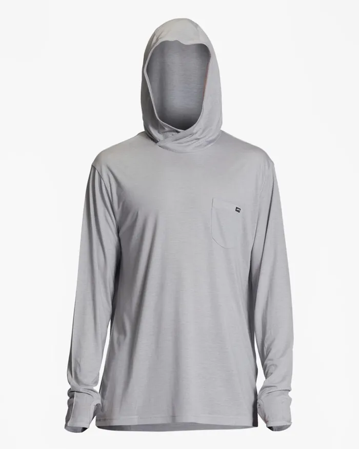 Billabong TShirts Men Eclipse Hooded Long Sleeve Surf TShirt Alloy Billabong TShirts Men Eclipse Hooded Long Sleeve Surf TShirt Alloy