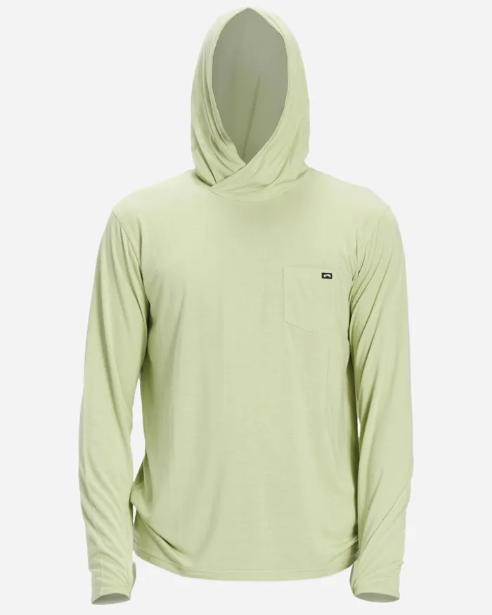 Billabong TShirts Men Eclipse Hooded Long Sleeve Surf TShirt Light Sage Billabong TShirts Men Eclipse Hooded Long Sleeve Surf TShirt Light Sage