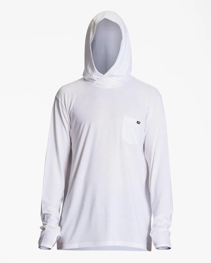 Billabong TShirts Men Eclipse Hooded Long Sleeve Surf TShirt White Billabong TShirts Men Eclipse Hooded Long Sleeve Surf TShirt White