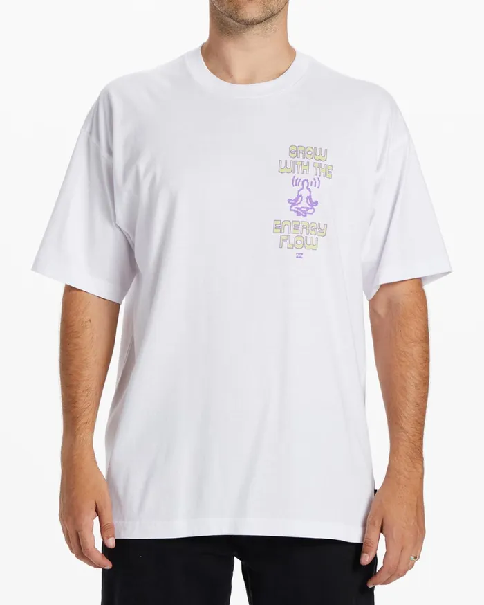 Billabong TShirts Men Energy Flow TShirt White