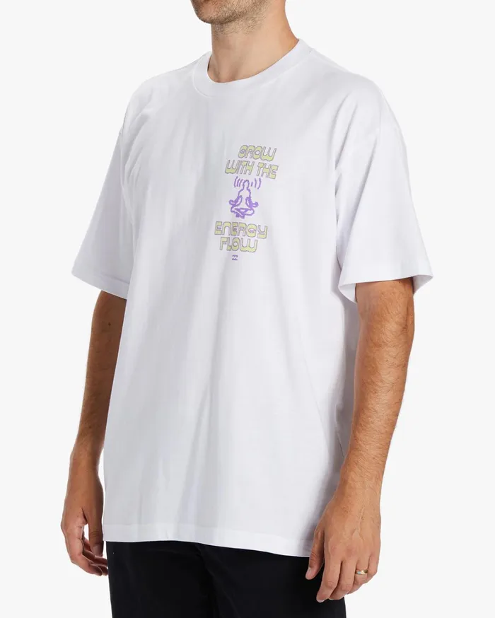 Billabong TShirts Men Energy Flow TShirt White Billabong TShirts Men Energy Flow TShirt White