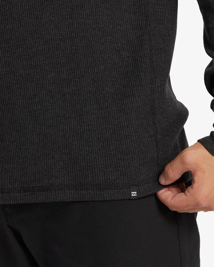 Billabong TShirts Men Essential Long Sleeve Thermal Top Black Heather Billabong TShirts Men Essential Long Sleeve Thermal Top Black Heather