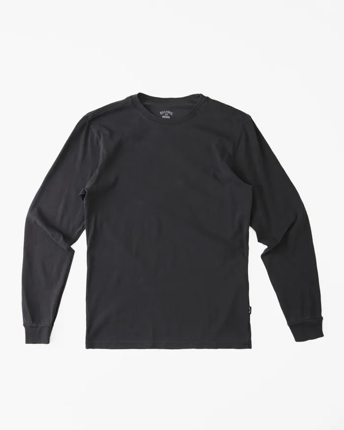 Billabong TShirts Men Essential Wave Washed Long Sleeve TShirt Charcoal Billabong TShirts Men Essential Wave Washed Long Sleeve TShirt Charcoal